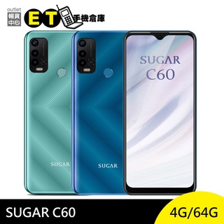 糖果 SUGAR C60 64G 6.82吋 智慧 手機 八核心 大螢幕 三鏡頭 福利品【ET手機倉庫】