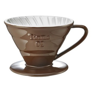 TIAMO V02陶瓷雙色咖啡濾器組 附滴水盤量匙 2-4人 多根筋開店幫手 陶瓷濾杯 手沖咖啡濾杯