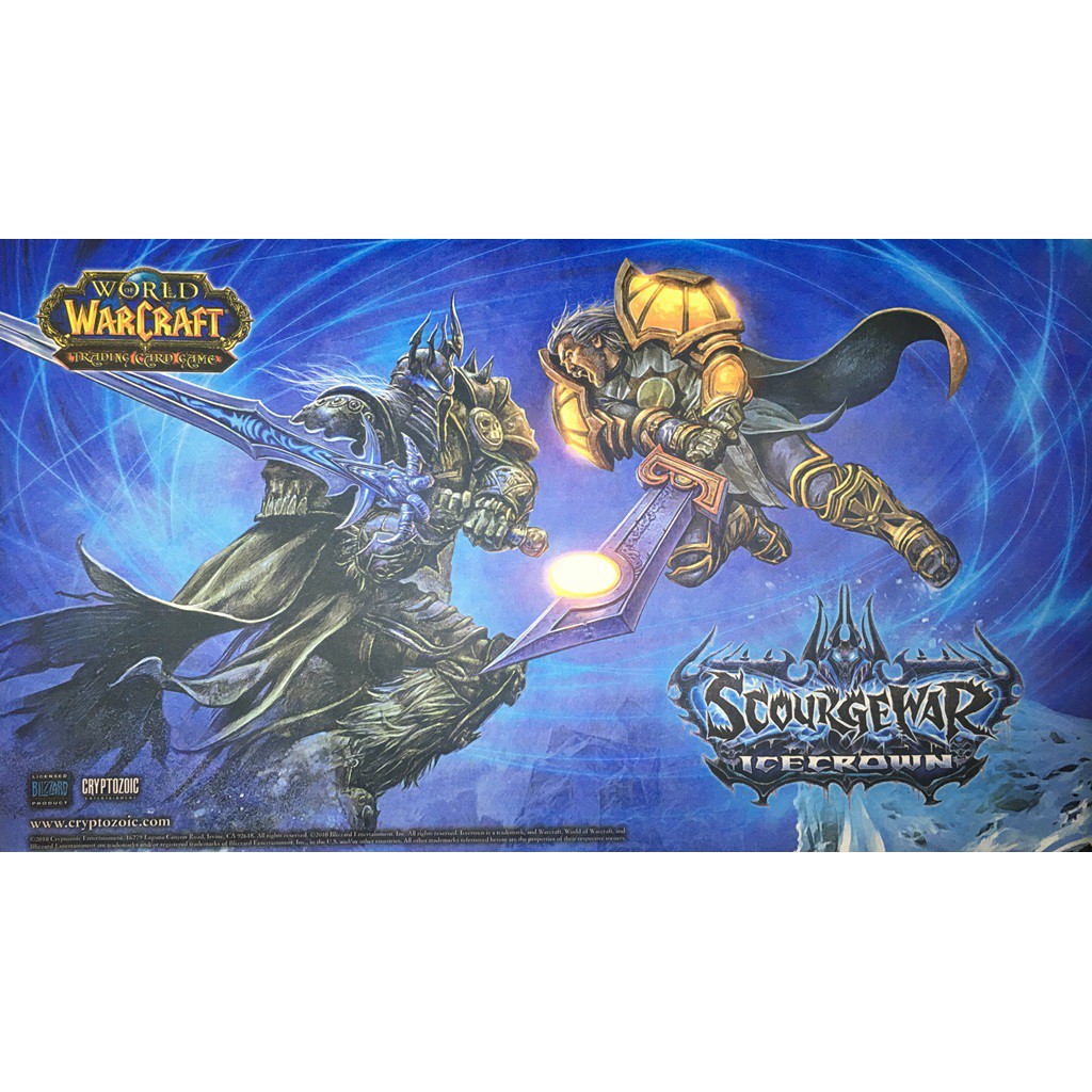 正版 絕版 魔獸世界 WOW TCG Scourgewar Icecrown 桌布 桌墊 滑鼠墊 桌遊墊