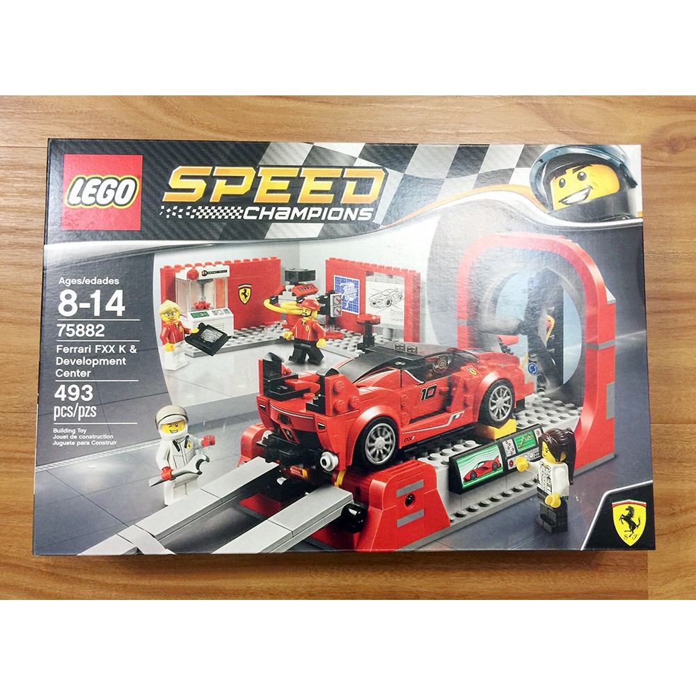 -南港97- 美版 產地:捷克 LEGO 樂高 75882 SPEED系列 法拉利FXX K &amp; 研發中心
