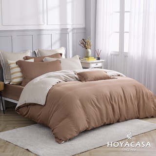 HOYACASA 榛果拿鐵 60支天絲被套床包四件組(單/雙/加/特大)