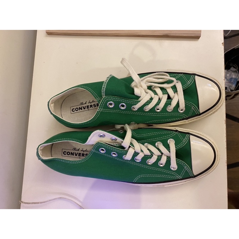 全新僅試穿Converse All Star 70s 1970s 復刻 三星標 綠色 草綠色 帆布 低筒 162057C