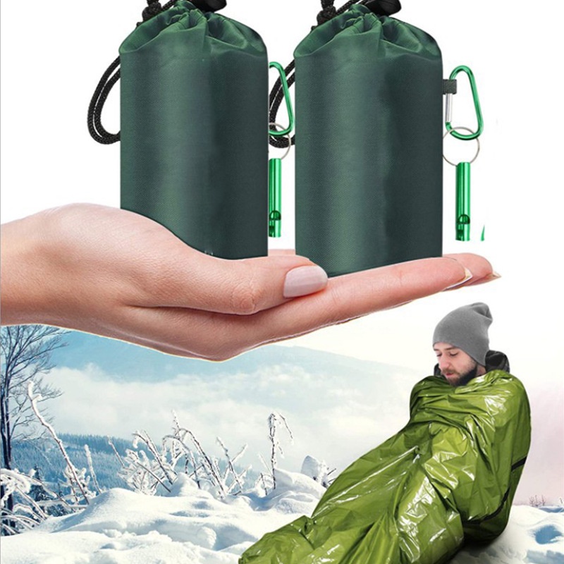 現貨 露營迷你超輕寬睡袋 睡袋野營 徒步登山單人睡袋 救急保暖袋