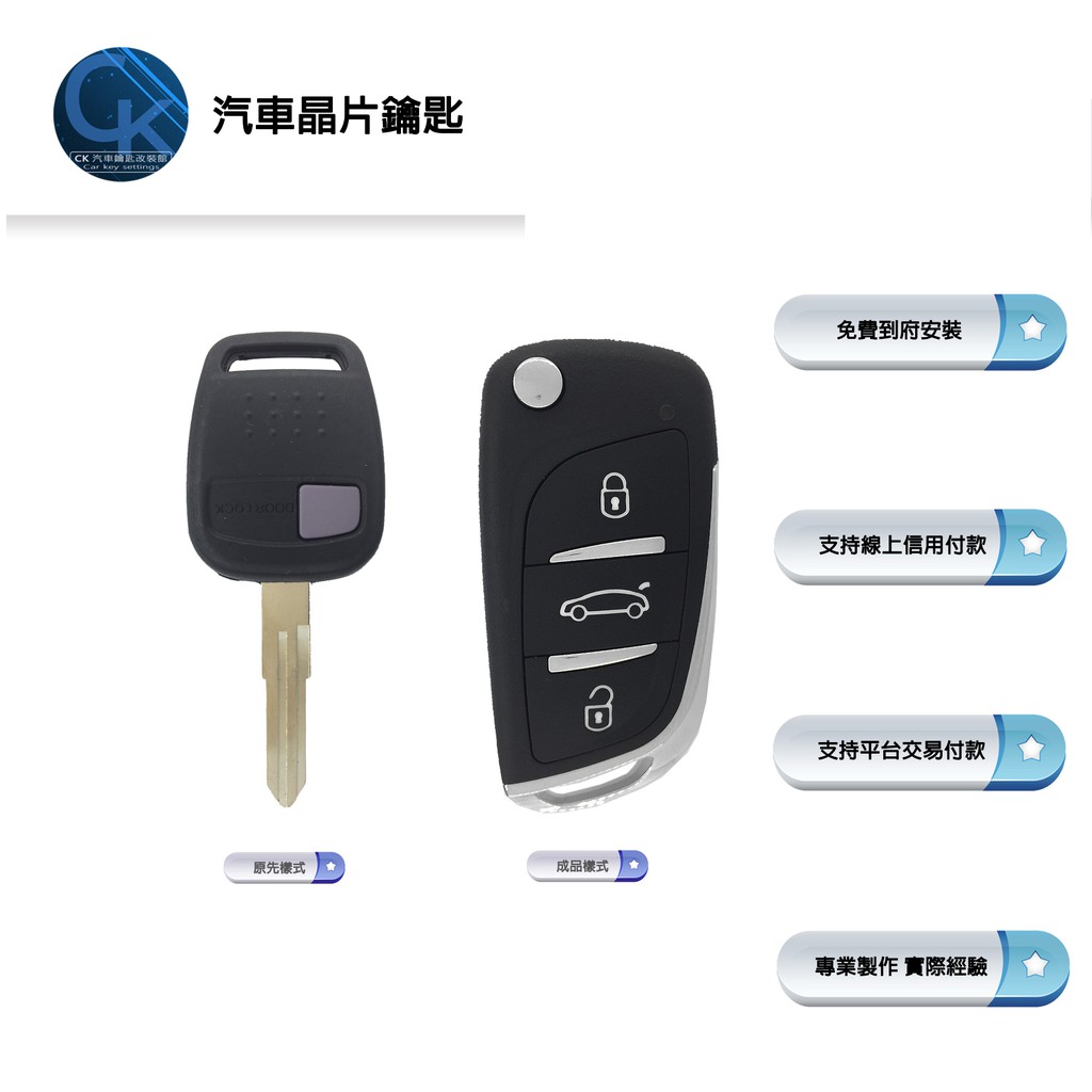 【CK到府服務】 NISSAN MARCH X-TRAIL QRV 日產汽車 摺疊鑰匙 鑰匙拷貝 複製鑰匙 晶片鑰匙