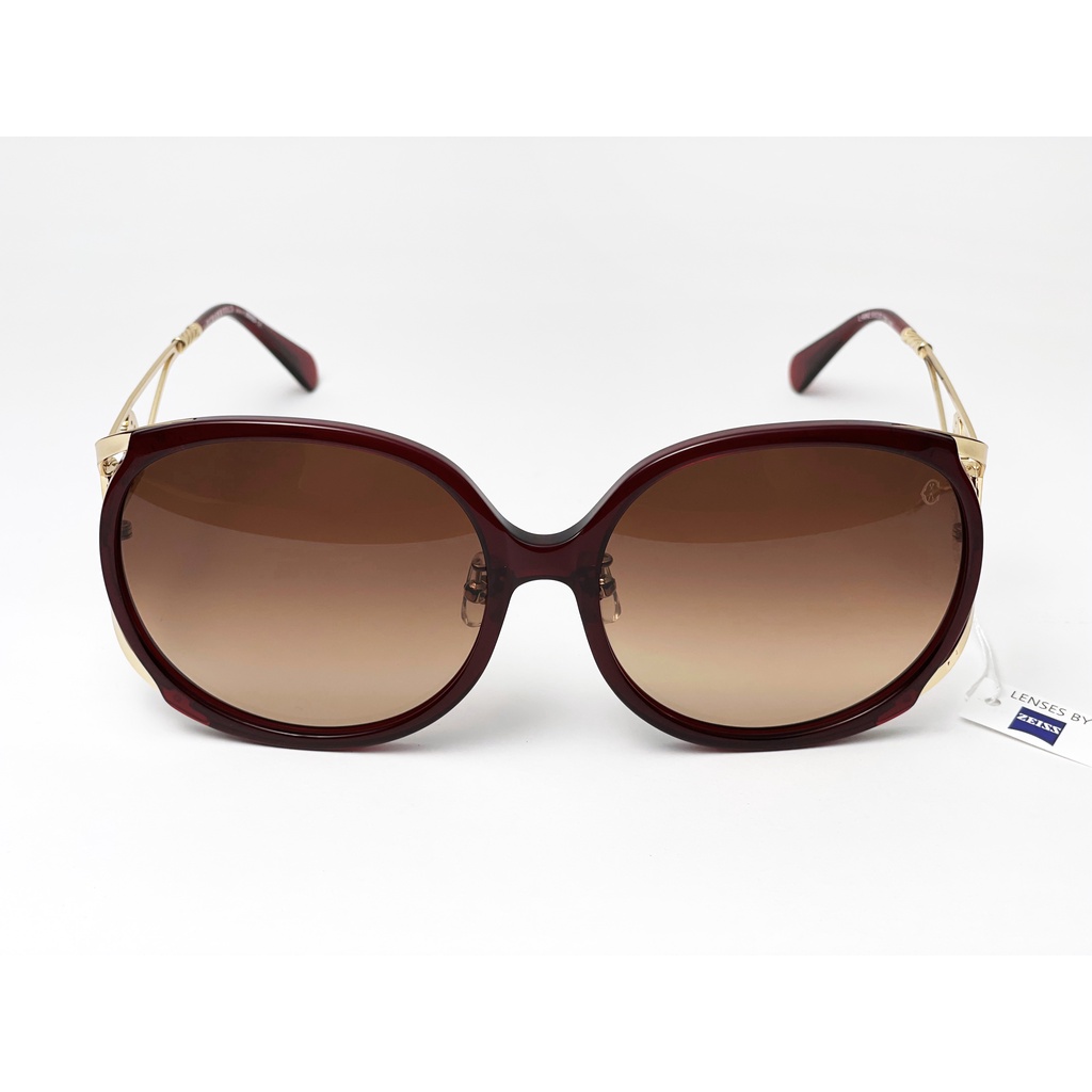 【無現貨需客訂】夏利豪 Charriol L6042 C01 瑞士一線精品品牌 德國蔡司鏡片 熱賣墨鏡 太陽眼鏡 酒紅色