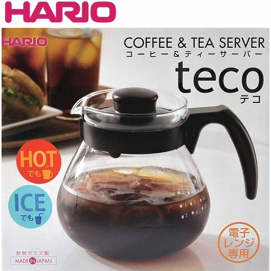 HARIO 日本製耐熱玻璃咖啡壺泡茶壺1000ml(TCR-100B) , 台玻耐熱玻璃咖啡6壺600ml ,360ml