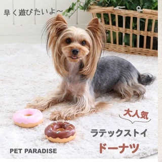 【你和我的狗】 日本PET PARADISE 甜甜圈乳膠 寵物玩具 【現貨】 狗狗玩具 貓玩具 耐咬玩具 狗玩具