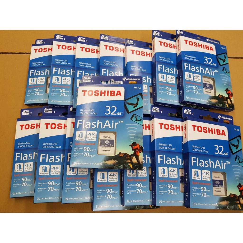 W-04 東芝Toshiba 32GB 64GB SDHC C10 FlashAir 無線傳輸 WiFi 記憶卡