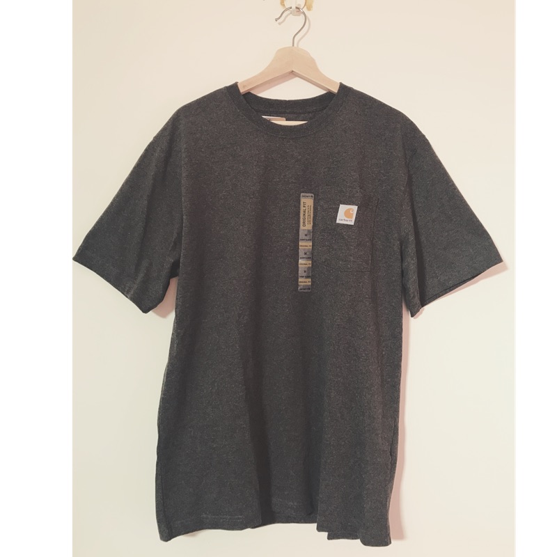 超搶手美版 Carhartt K87 Pocket Work T-Shirt 工作口袋T 素面/ 鐵灰色M號