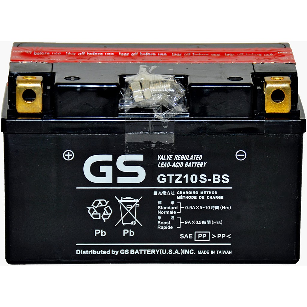 台灣杰士(統力) GS GTZ10S-BS 10號電瓶 10號電池 機車電瓶 151mm X 88mm X 94mm