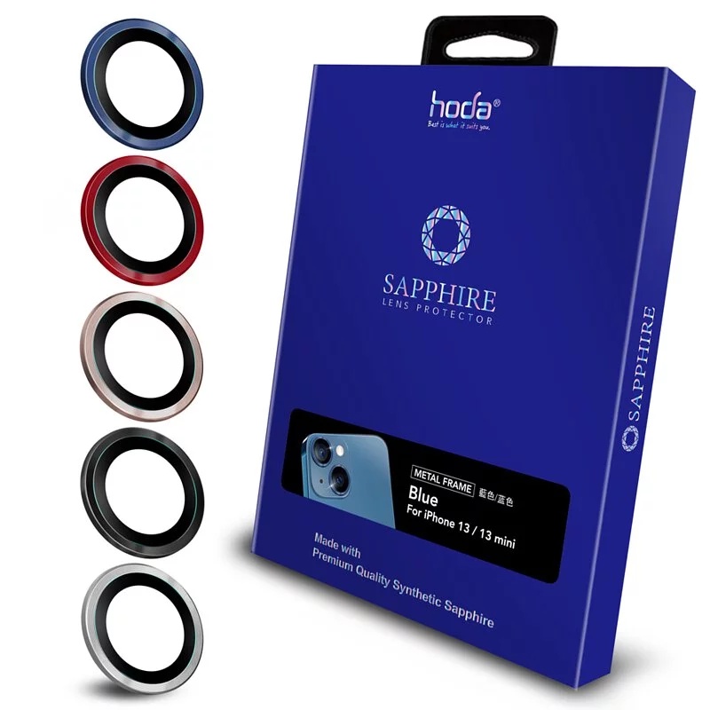 【Hoda®】免運費 藍寶石鏡頭保護貼 原色/燒鈦款 IPhone 13/12/11系列