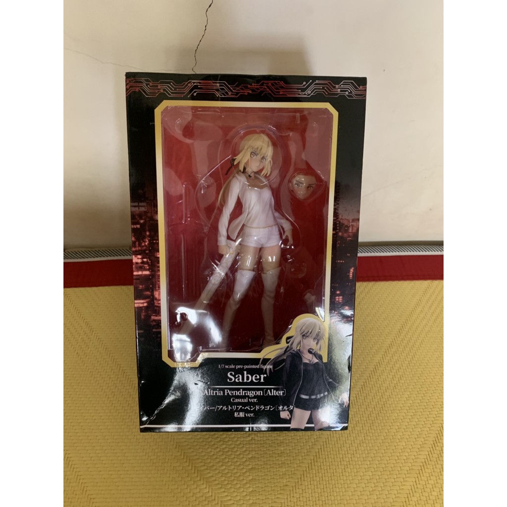 巨無霸fate Grand Order Saber 命運之夜白衣塞巴私服便服公仔新宿篇 蝦皮購物