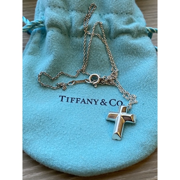 [二手] Tiffany&amp;Co. 心柱十字架項鍊