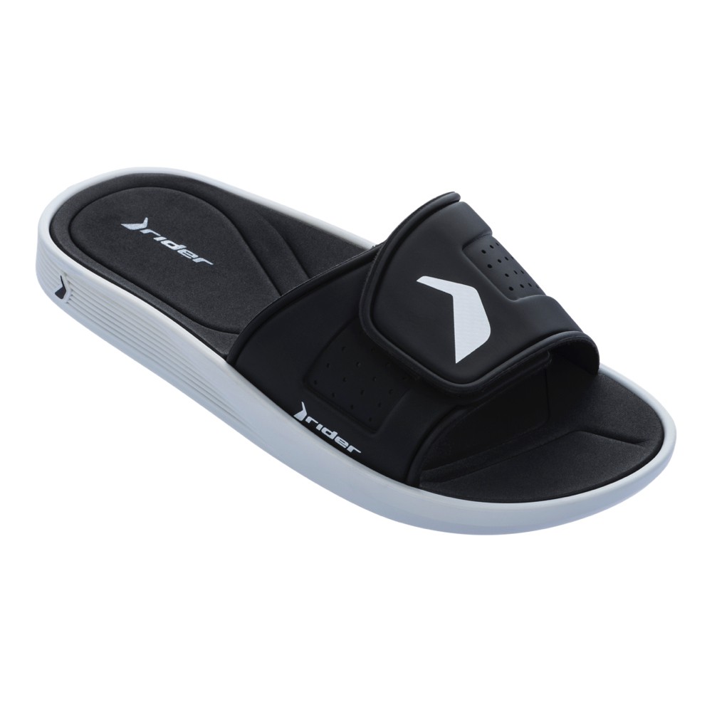Rider Infinity 無限舒適包覆式透氣系列 黑色白底 男款 巴西套腳拖鞋-阿法.伊恩納斯 1156322504