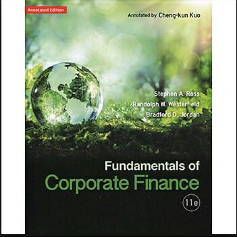 Fundamentals of Corporate Finance 11版 財務管理