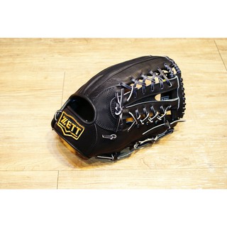 ZETT硬式金標棒球外野手手套 特價 本壘版標 黑色
