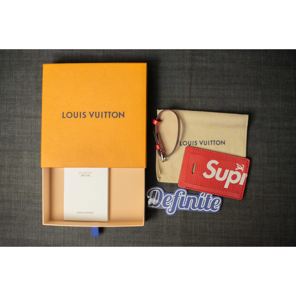 『Definite』Supreme x Louis Vuitton Luggage Tag Set 行李夾 聯名 LV