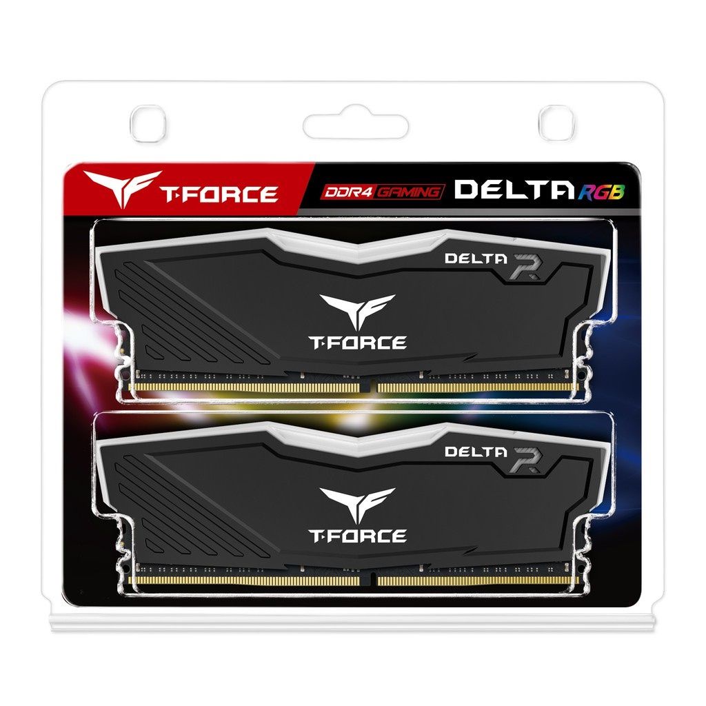 Team十銓 Delta RGB 黑色 DDR4-3000 32GB(16GB*2) RAM記憶體