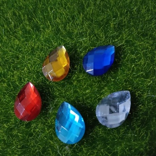 批發 現貨 3CM 平面 水滴 水晶 鑽石 寶石 塑膠 /擺飾/DIY/配件