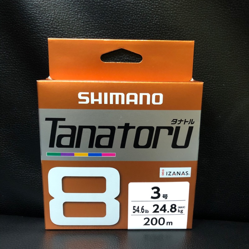 SHIMANO Tanatoru 8編 3號 200米 300米 PE線 五色線
