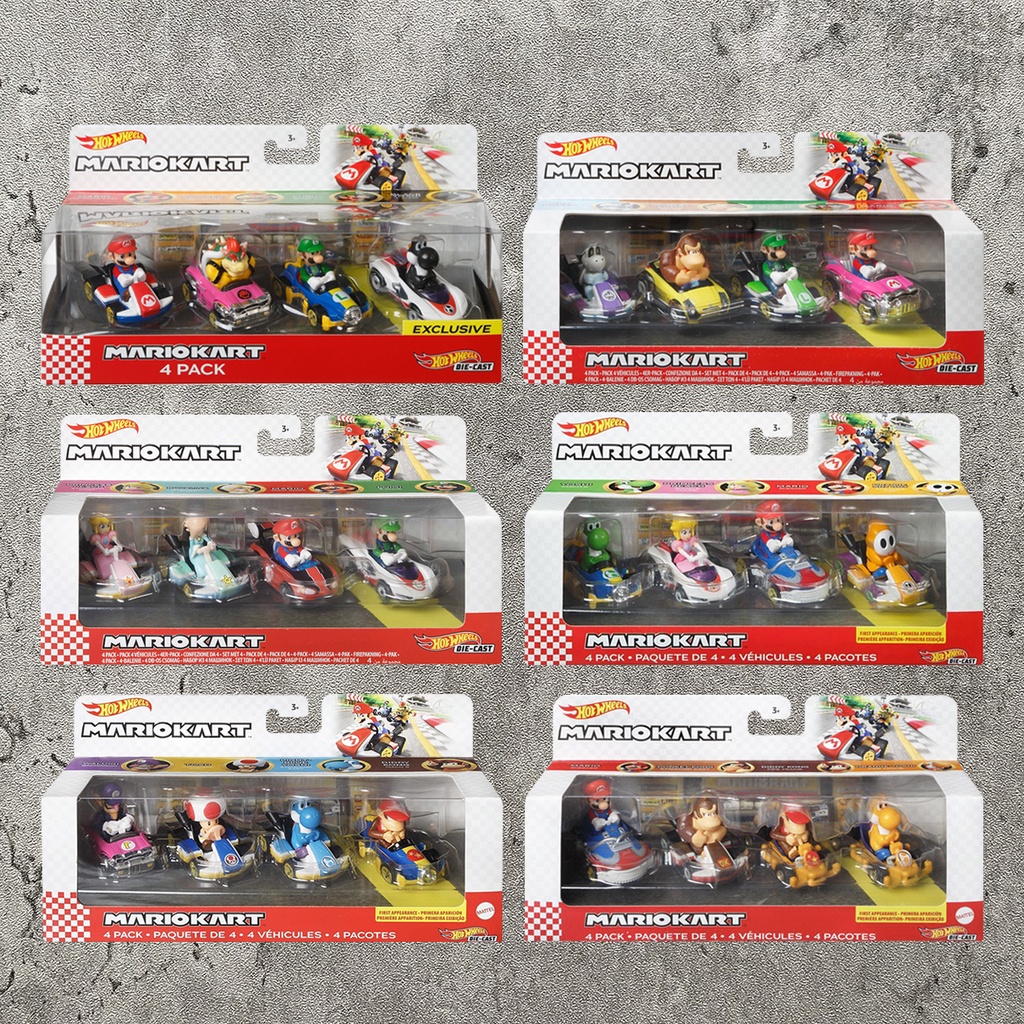 Hotwheels 風火輪mario Kart 瑪利歐賽車車組rosalina 羅潔塔稀有角色公主紅耀西 蝦皮購物