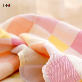 【星紅織品】紗布系列 - 輕薄小格子浴巾 - 寶寶用低毛絮