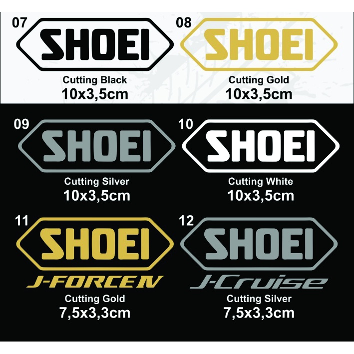Shoei HALFACE J FORCE ARAI SHOEI 京都 AGV 墨水 KYT 摩托車貼紙