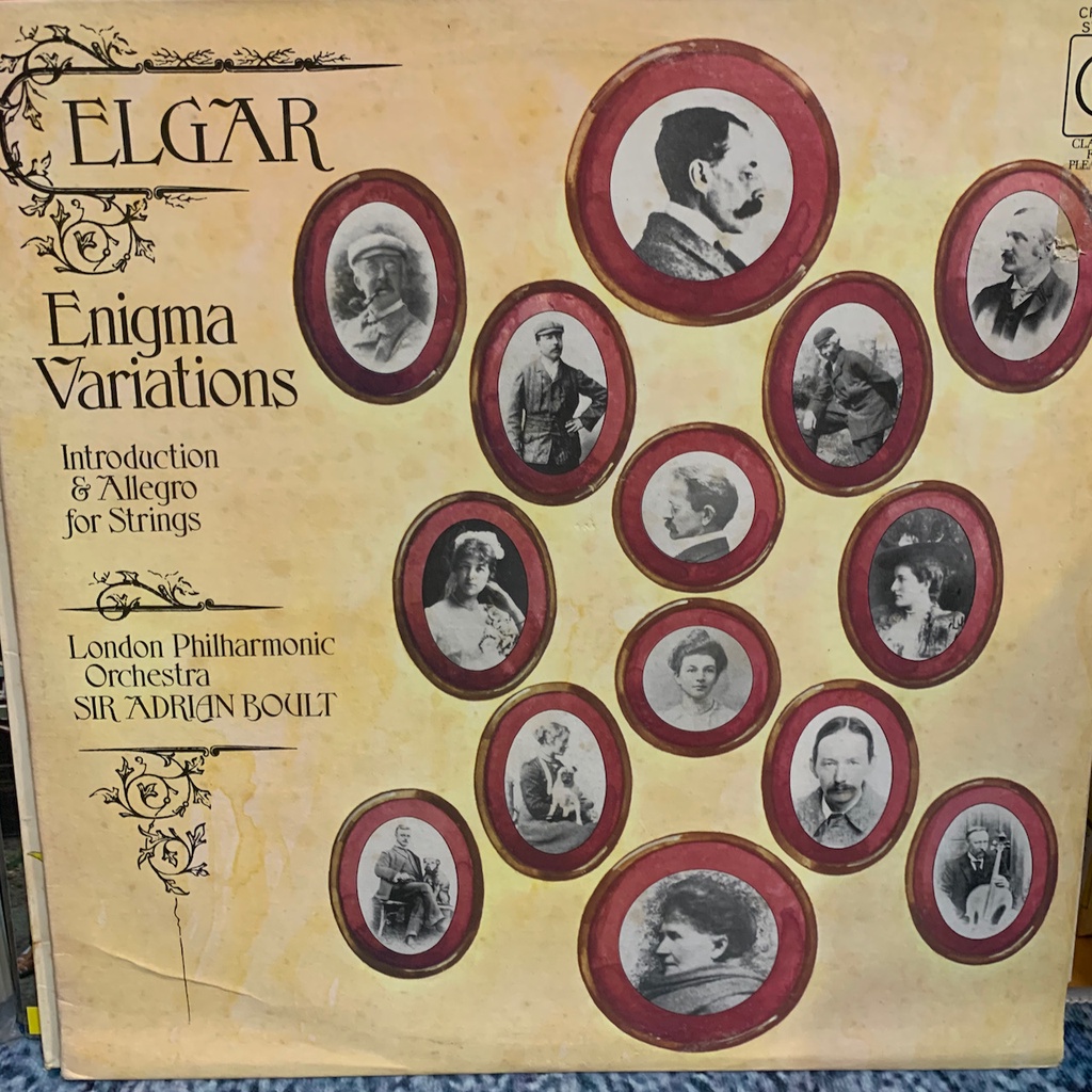 黑膠唱片 管弦 Elgar 艾爾加 “謎語” 弦樂 變奏曲 Enigma 倫敦愛樂 Boult