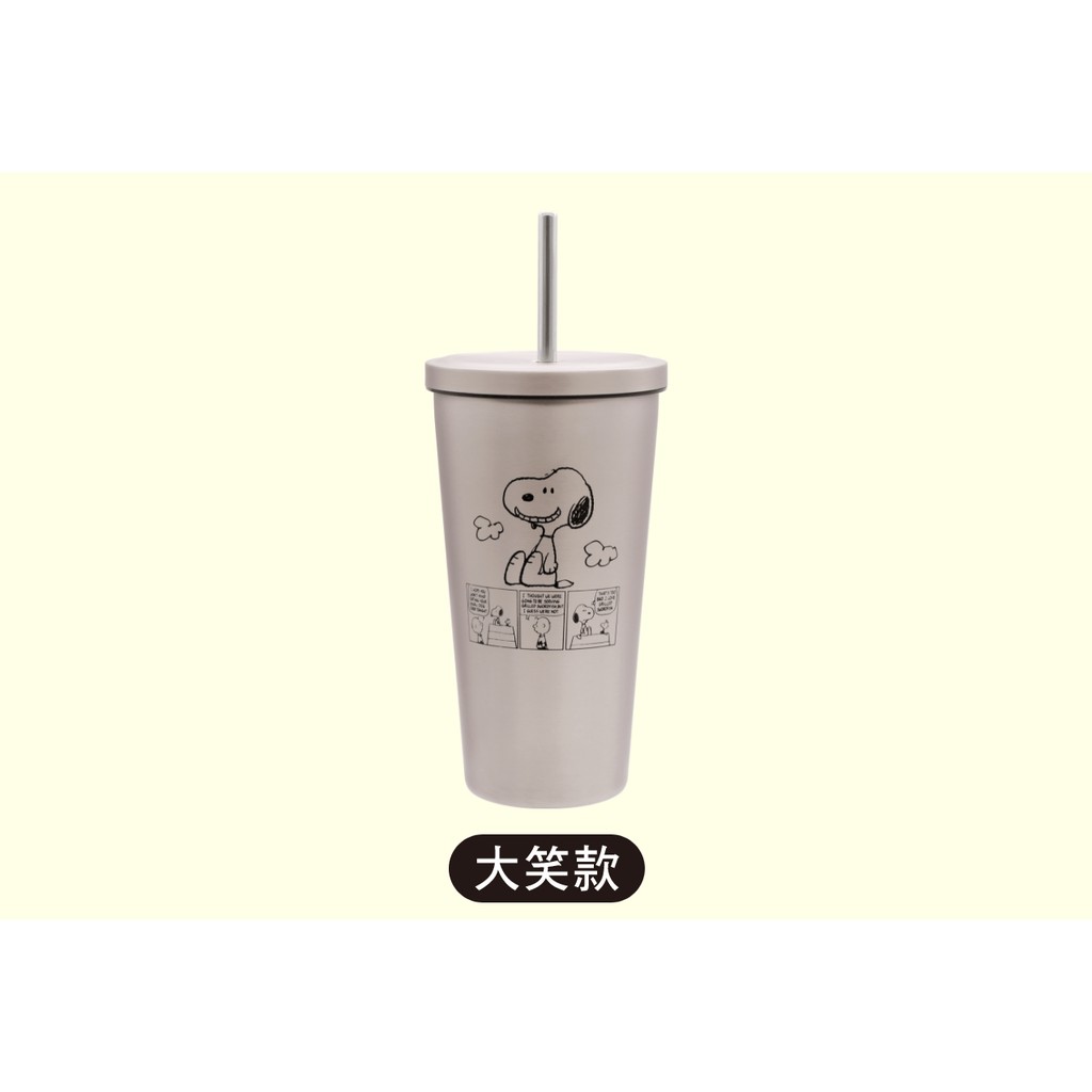 7 11超商304不鏽鋼保冷吸管杯500ml 史努比好生活集點送snoopy 保溫保冷杯吸管杯 蝦皮購物