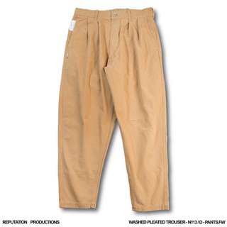 REPUTATION- N113 / D - PANTS.FW - 舊化水洗工作褲 / 駝