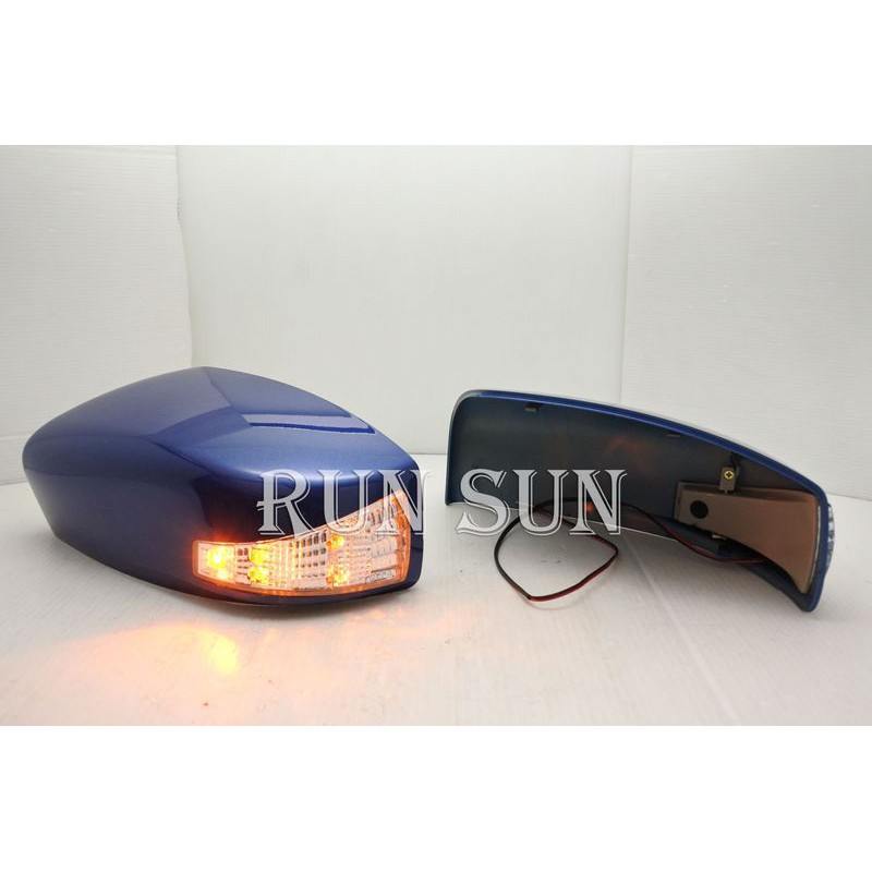 ●○RUN SUN 車燈,車材○● 全新 日產 NISSAN 15 16 17 LIVINA LED 專用 後視鏡蓋 藍