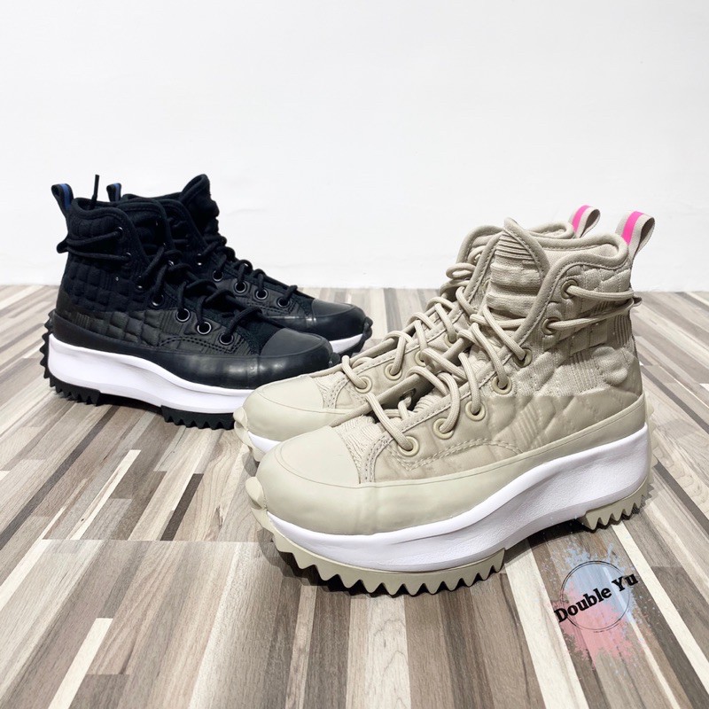 DY• CONVERSE RUN STAR HIKE 高筒鋸齒增高厚底黑170246C 奶茶170440C | 蝦皮購物