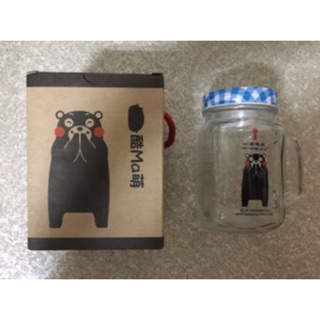 【熊本熊】KUMAMON 玻璃杯罐 梅森杯 (全新未使用) KMMGB-003 KUMAMON 梅森杯