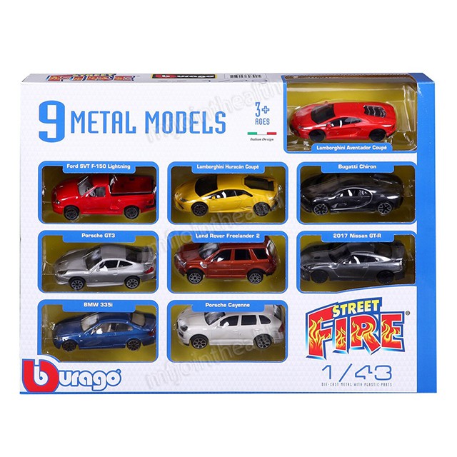 【Costco】Bburago 1:43模型小車 9入組 現貨 模型車 玩具車 好市多 兒童玩具