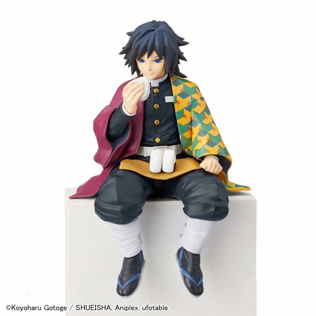 Sega 鬼滅之刃水柱富岡義勇吃飯糰坐姿泡麵蓋現貨 蝦皮購物