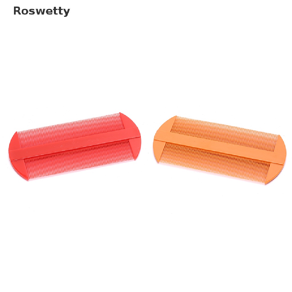 Roswetty 2 色雙面頭蝨梳髮梳頭蝨跳蚤毛梳 VN