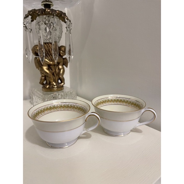 NORITAKE JAPAN 古董瓷杯咖啡杯杯子 3712 STYX 一組兩個