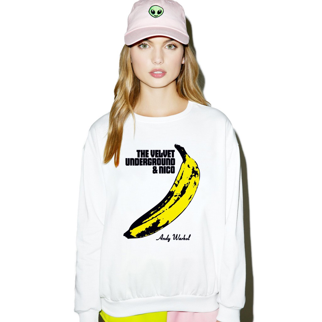 【快速出貨】Andy Warhol Velvet Underground 中性大學T 刷毛 2色 樂團 設計 香蕉