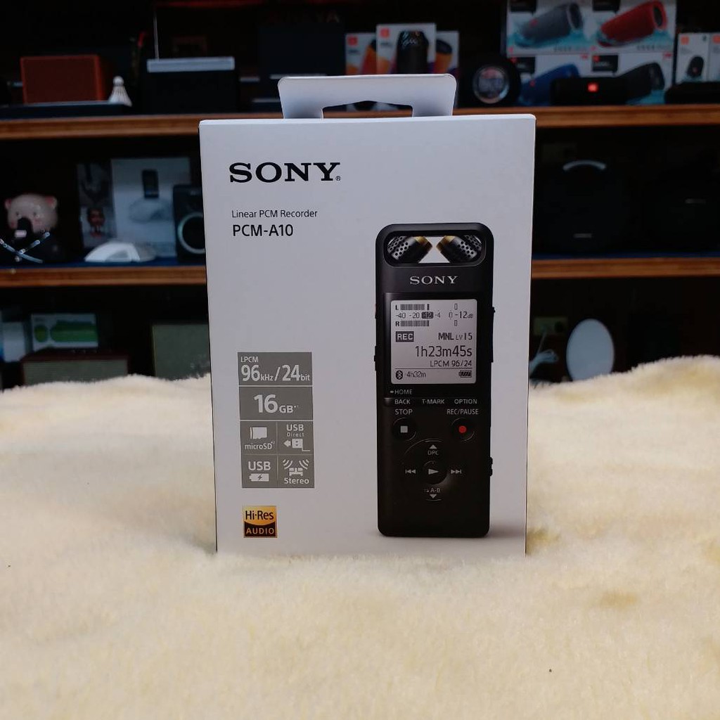 《現貨》台灣sony《公司貨》保固一年送收納袋  SONY PCM-A10 錄音筆 非仿冒品 【視聽影訊】