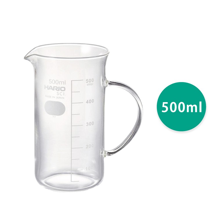 HARIO 耐熱燒杯 玻璃量杯 500ml／TBE-500-H32