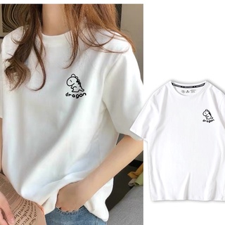 短袖 dragon小恐龍 S-XL號 T恤 情侶裝 班服 MIT台灣製 純棉短T 【Y0899-45】艾咪E舖 萌寵