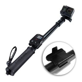 SANDMARC 鋁合金強力延伸桿極限黑40吋 (40-102cm)附遙控器底座、GoPro 板手【臺灣總代理】