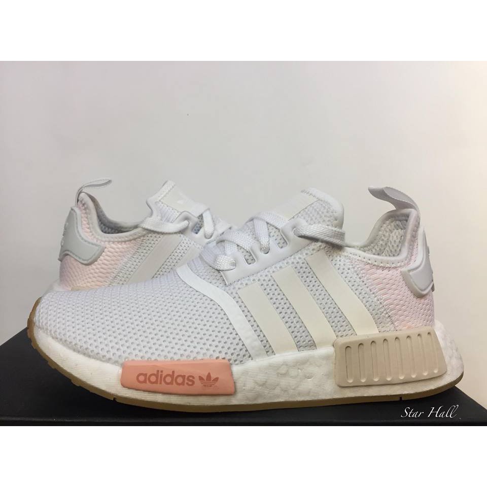 ADIDAS NMD R1 W 白 粉 乾燥玫瑰 BC0237