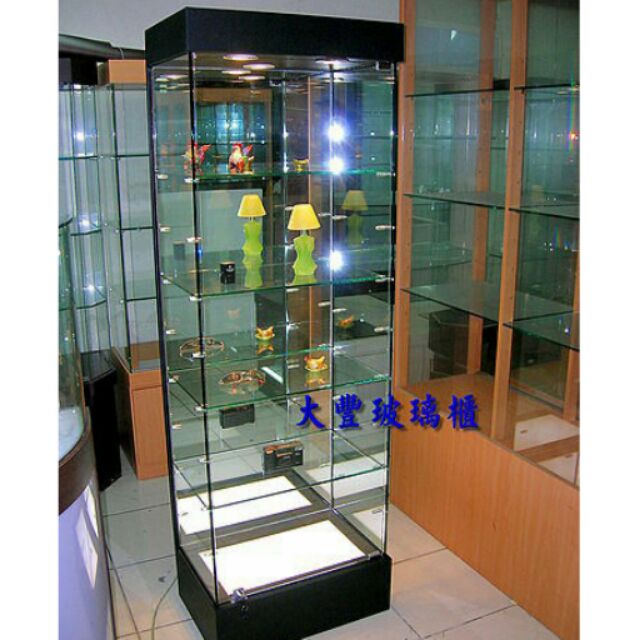 大豐LED立櫃、玻璃櫃、展示櫃、珠寶櫃、手機櫃、精品櫃、飾品櫃、玻璃櫥櫃.模型櫃