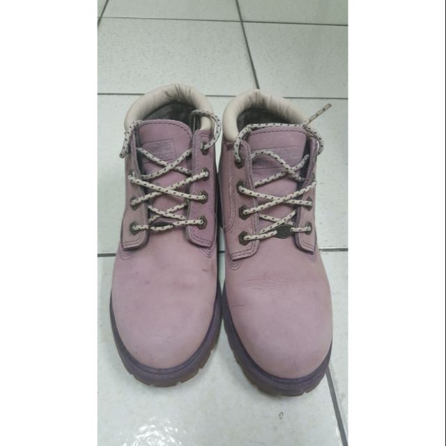 Timberland短靴（粉紫色）