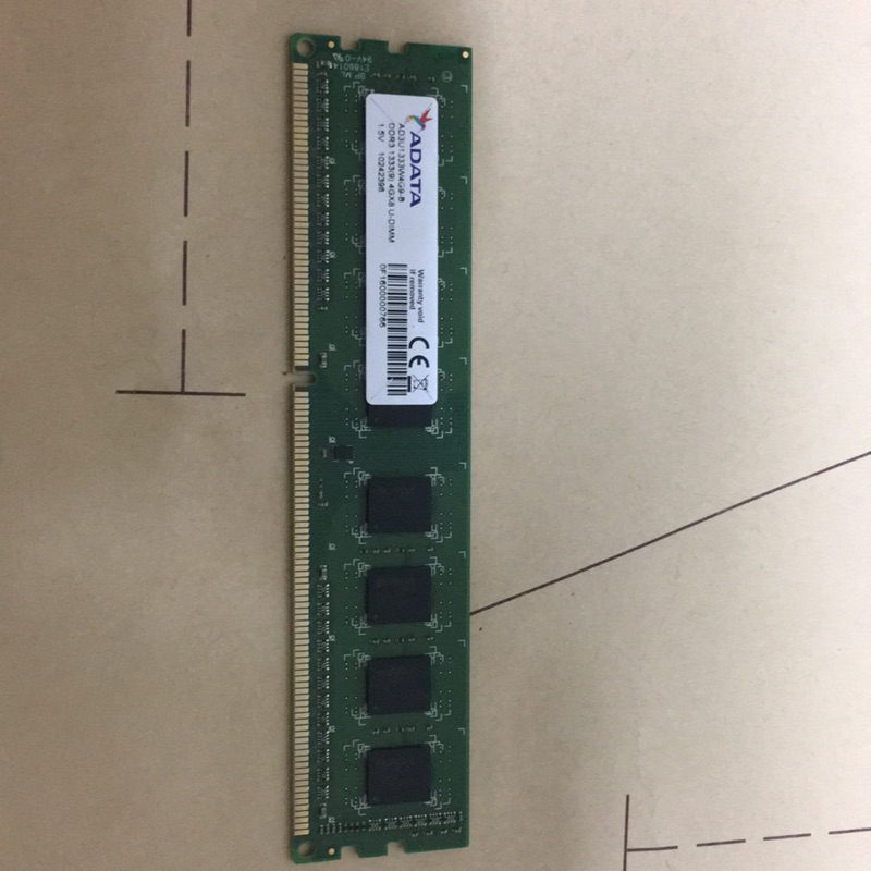 威剛 DDR3 1333 4G 單面 記憶體