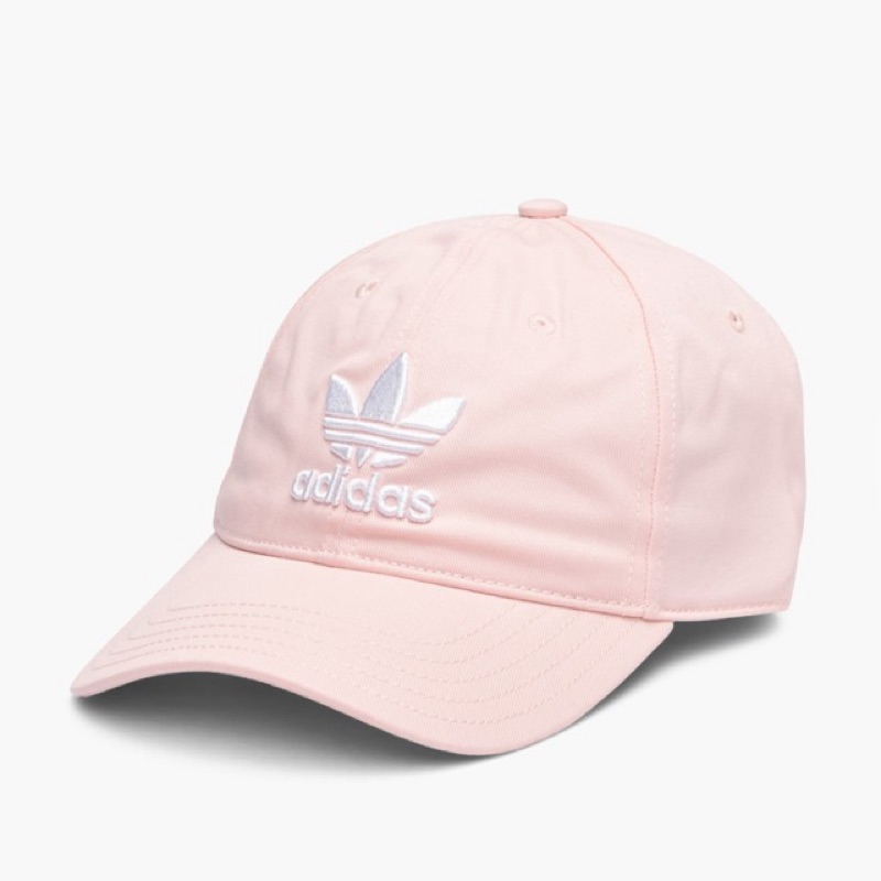 【DaWn Shop】現貨ADIDAS ORIGINALS CF6325粉紅色 老帽 三葉草 可調式 棒球帽 LOGO