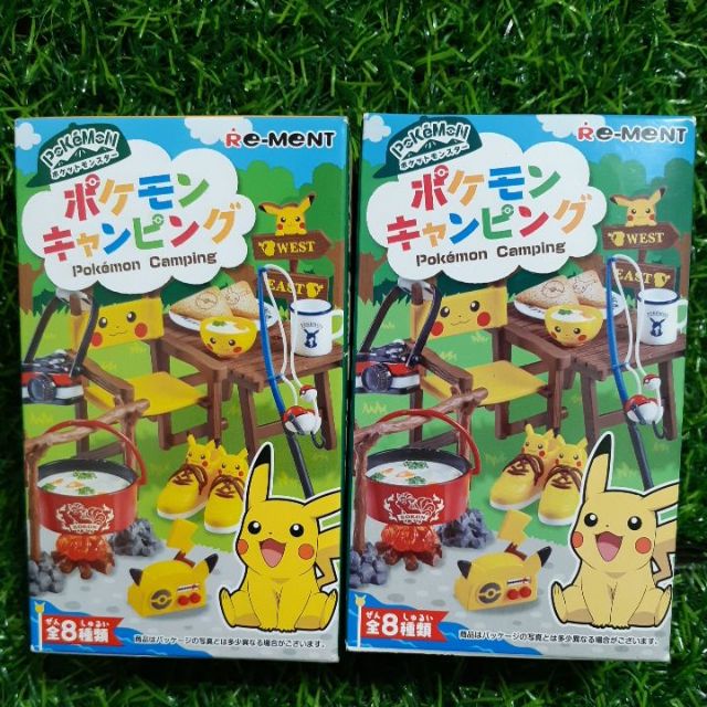 👍日本正版 Re-ment 精靈寶可夢 露營 歡樂野餐露營組 皮卡丘 神奇寶貝 盒玩 食玩 郊遊 寶可夢 rement