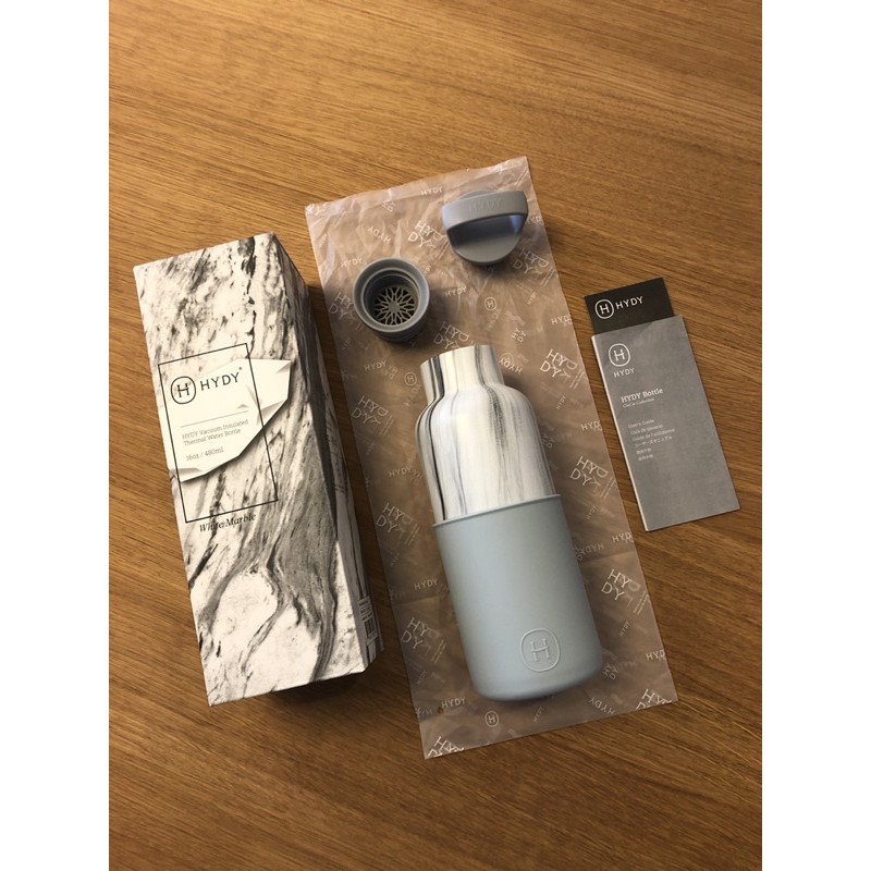加州生活風尚 HYDY 2021 NEW ARRIVAL 最新系列保溫保冷水瓶 大理石紋 木紋瓶 480ml