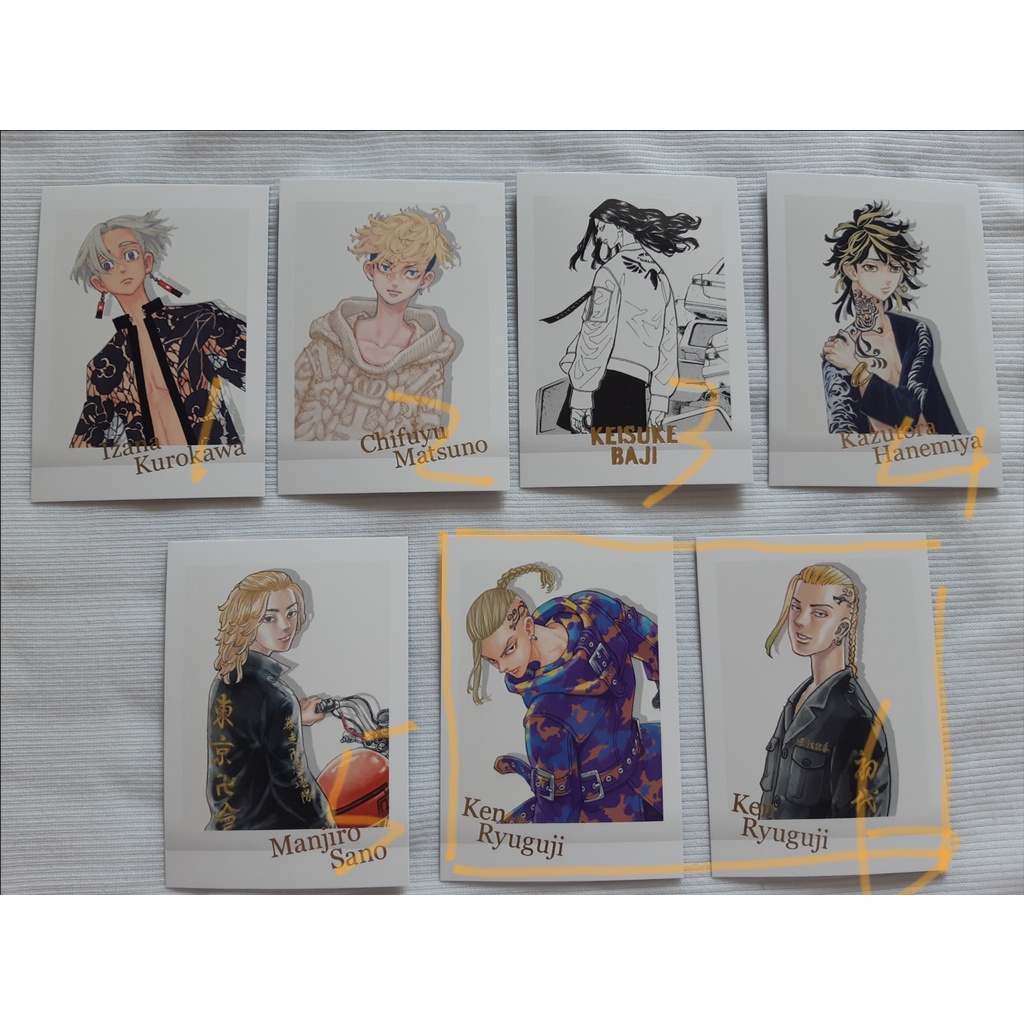 東京復仇者 東卍 東京卍復仇者 原畫展 拍立得 相卡 佐野萬次郎 場地圭介 松野千冬 龍宮寺堅 黑川伊佐那